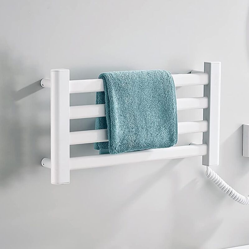foto del prodotto ymyny portasciugamani elettrico da parete in alluminio scaldasalviette elettrico intelligente a basso consumo da 45 w