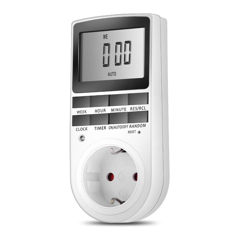 foto del prodotto ymyny presa digitale programmabile, interruttore timer digitale settimanale maxcio con display lcd, timer per presa elettrica 12h 24h 7days,