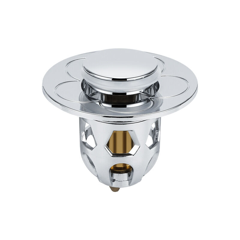 foto del prodotto ymyny press the spring core tappo per lavandino del bagno in acciaio inossidabile tappo universale per lavandino tappo per lavandino filtro per