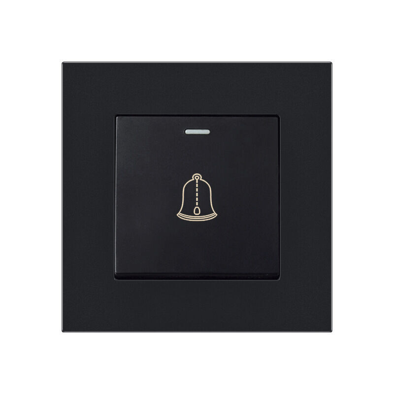 foto del prodotto ymyny pulsante campanello esterno crediri ttio 220250v interruttore campanello in vetro temperato pulsante campanello wireless impermeabile 3,38