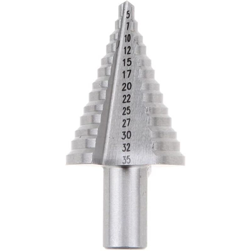 foto del prodotto ymyny punta da trapano svasatore , svasatore conico a doppia fessura 5mm 35mm con rivestimento in titanio, solido, perfetto per foratura con