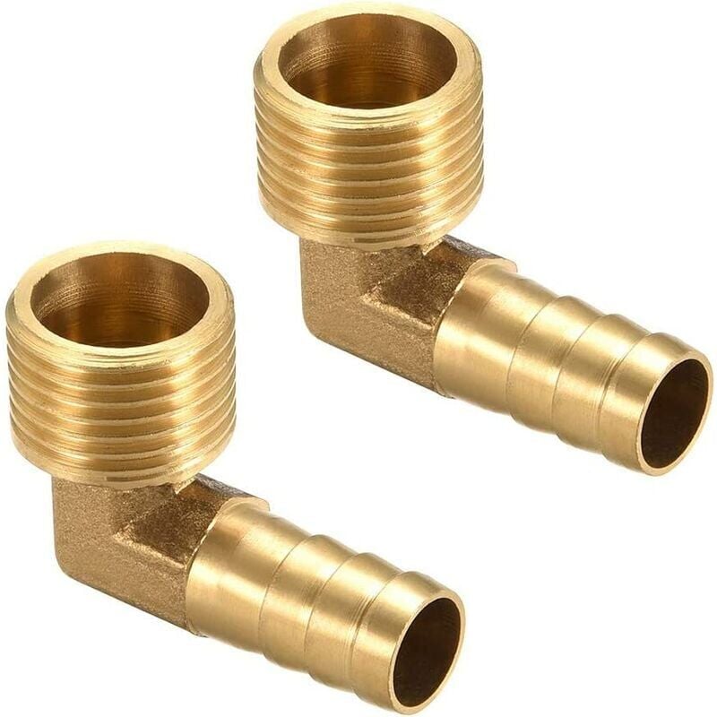 foto del prodotto ymyny raccordo a barbetta in ottone gomito 90 12mm barbetta x1 2 g tubo esterno 2 pezzi