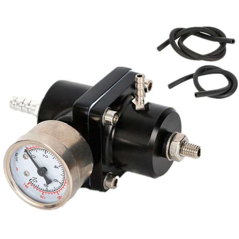 immagine 0 del prodotto ymyny regolatore di pressione del carburante regolabile crediri con manometro, regolatore di pressione del carburante universale 0 140 psi