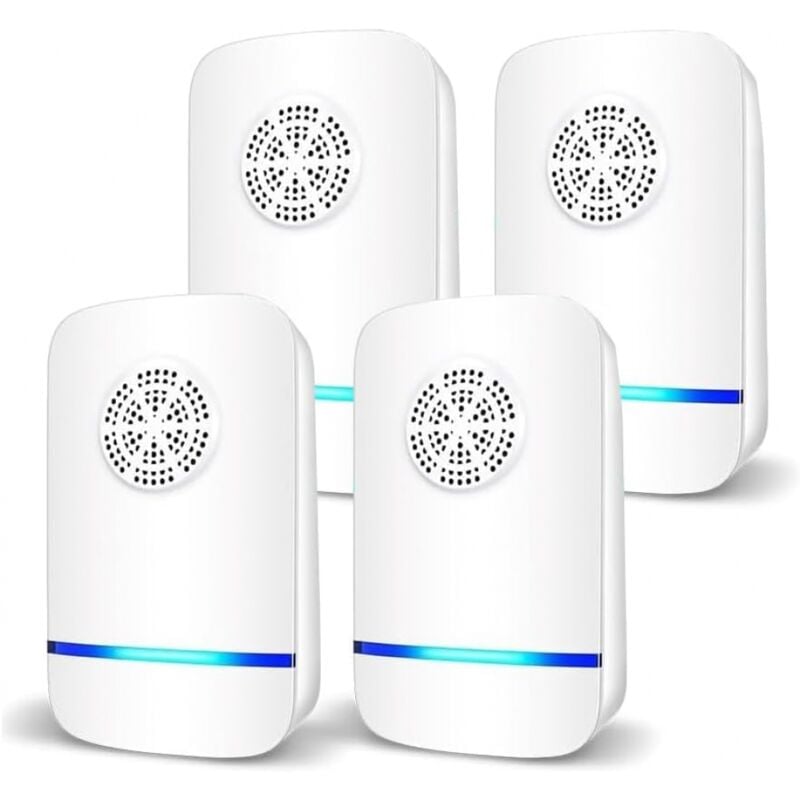 foto del prodotto ymyny repellente per topi a ultrasuoni confezione da 4, anti ratti, silenzioso, atossico, efficace contro topi e ratti, repellente per roditori a