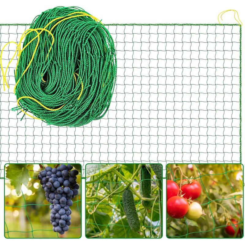 foto del prodotto ymyny rete per piante rampicanti 1,83,6 m, rete per traliccio da giardino, rete di supporto per piante rampicanti, rete per orto, rete per