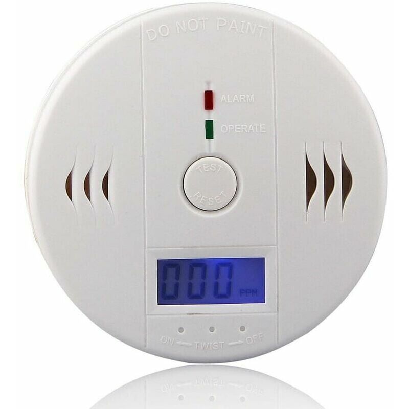 foto del prodotto ymyny rilevatore di monossido di carbonio con display a led sensore elettronico rilevatore di allarme per monossido di carbonio