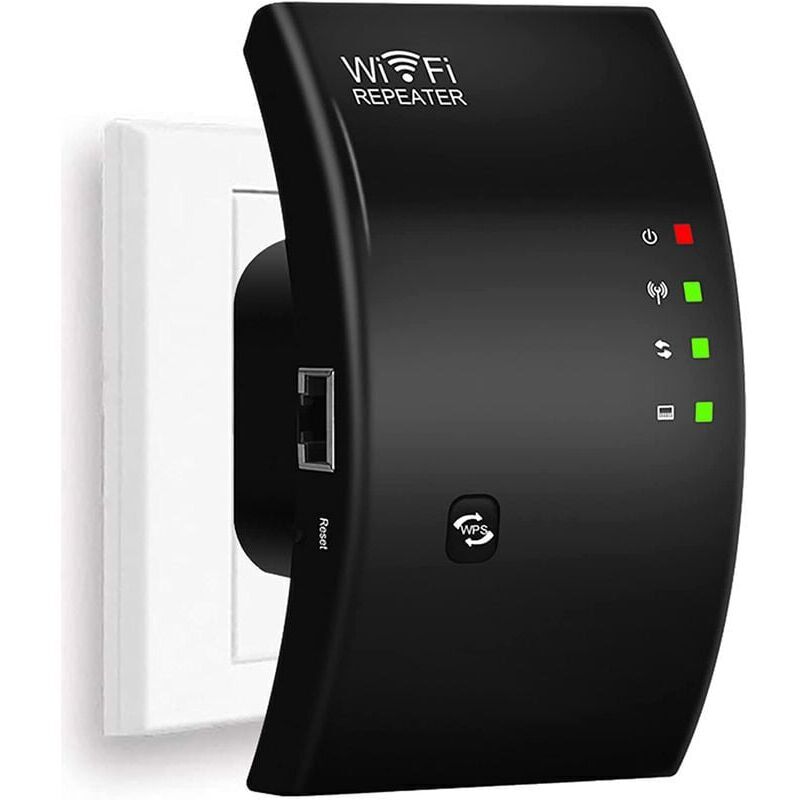 foto del prodotto ymyny ripetitore wifi, potente amplificatore wifi, 1 porta ethernet, area di copertura fino a 200 metri quadrati loy