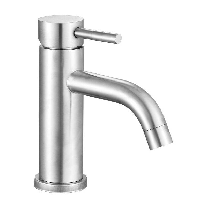 foto del prodotto ymyny rubinetto per bagno crediri, beccuccio a 45 , miscelatore per lavabo, acqua calda e fredda regolabile, rubinetto per lavabo in acciaio