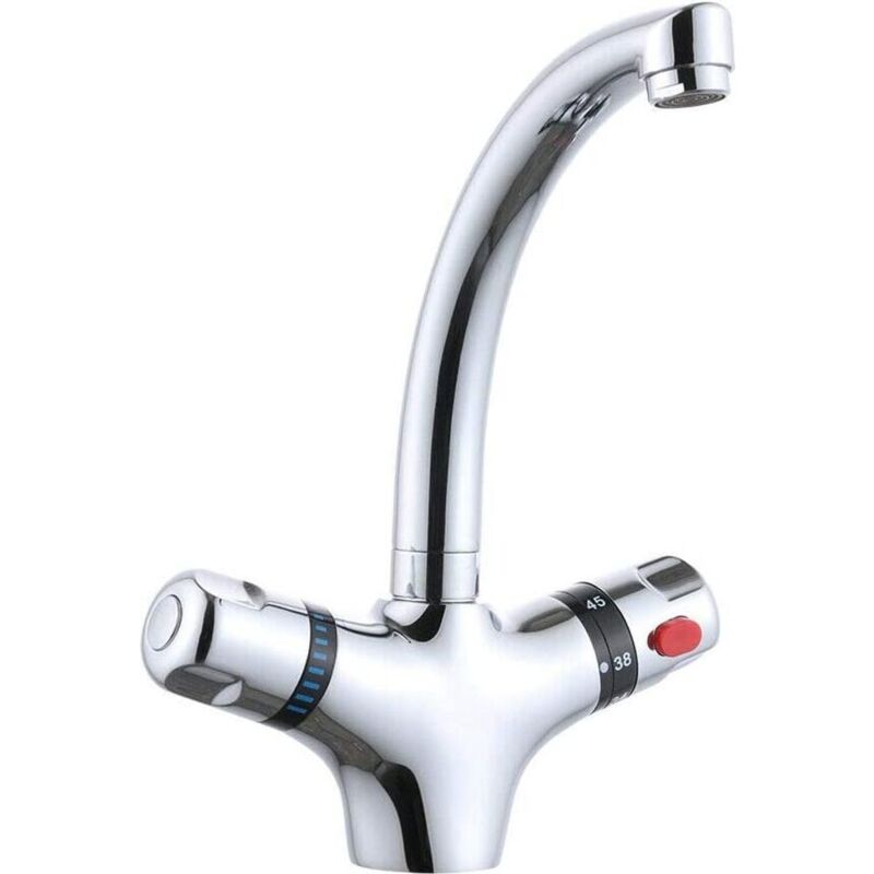 foto del prodotto ymyny rubinetto per lavabo crediri, rubinetto per lavello, miscelatore termostatico, rubinetto da cucina, girevole a 360 , rubinetto per lavabo del
