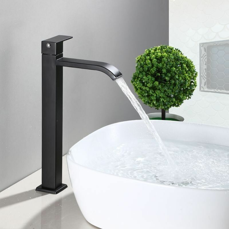 foto del prodotto ymyny rubinetto per lavabo da bagno rubinetto a cascata per bagno, miscelatore regolabile per acqua calda e fredda