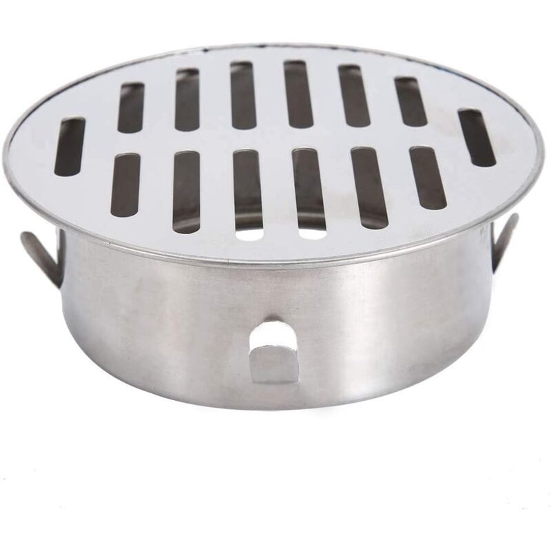 foto del prodotto ymyny scarico a pavimento, lavello rotondo in acciaio inox per balcone, anti blocco, scarico a pavimento rimovibile per tubo di scarico da giardino