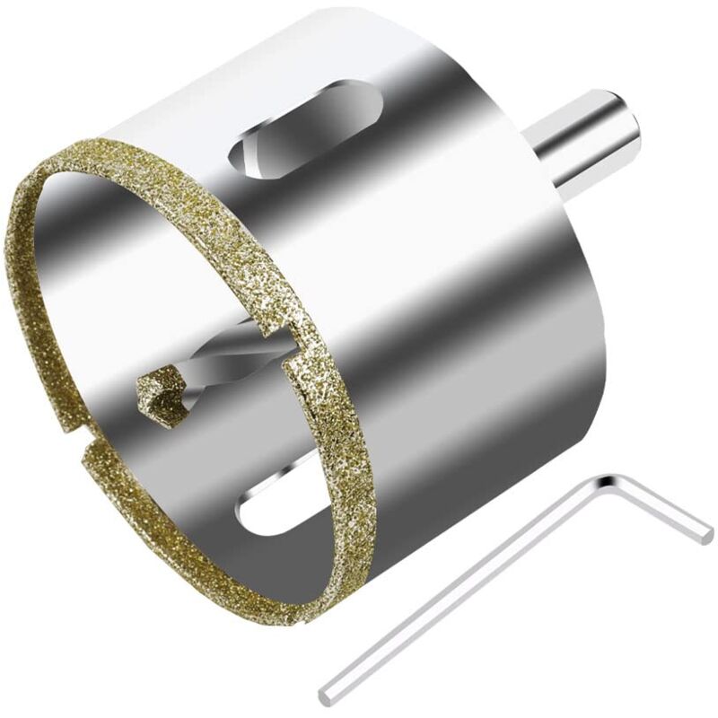foto del prodotto ymyny sega a tazza diamantata da 100 mm con guida di centraggio, punta da trapano, sega a tazza per piastrelle
