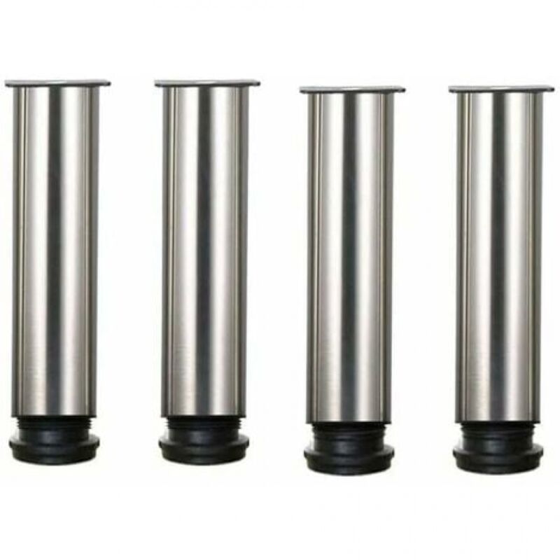 foto del prodotto ymyny set di 4 gambe per mobili in acciaio inox regolabili in altezza da 25 cm, ideali per divani, tavoli, armadi.