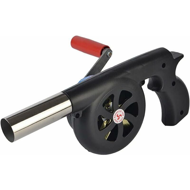 foto del prodotto ymyny soffiatore manuale per barbecue ventilatore per barbecue, adatto per cucinare all aperto, barbecue, camino