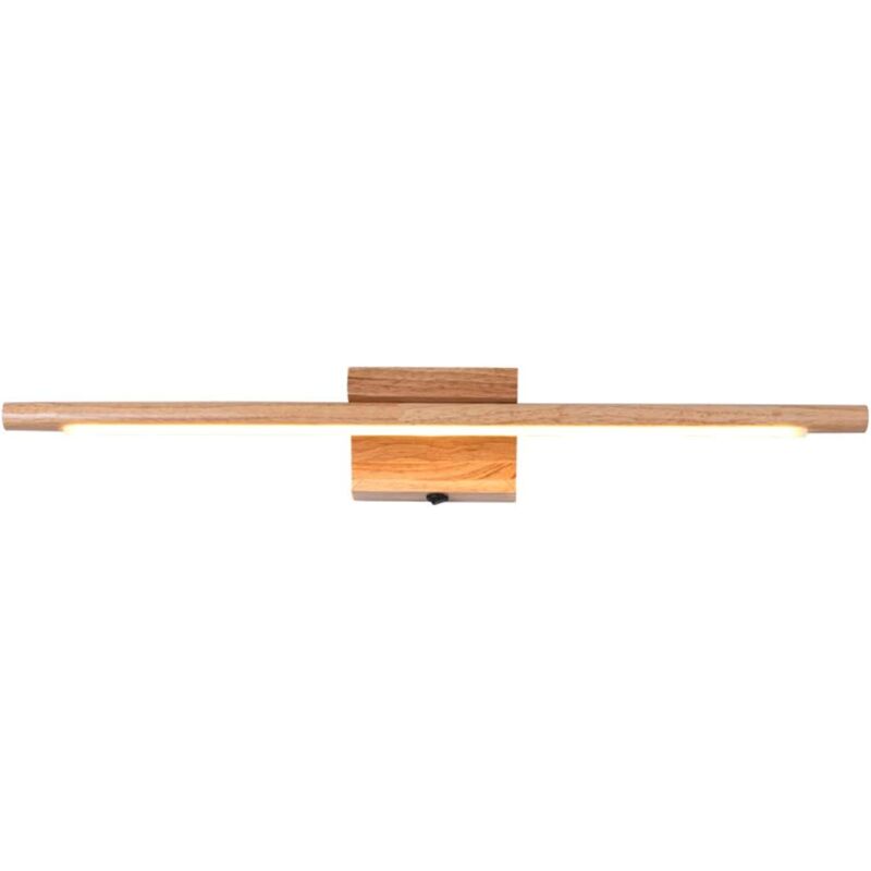 foto del prodotto ymyny specchio da bagno in legno con interruttore moderno led da parete per interni ip44 lampada impermeabile