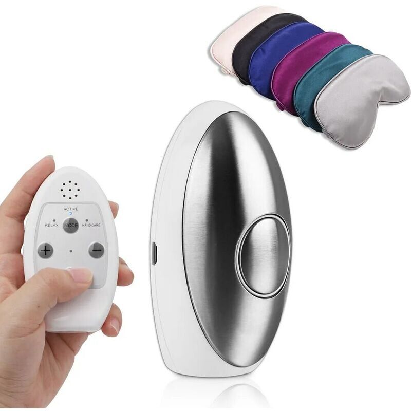 foto del prodotto ymyny strumento di aiuto per il sonno a microcorrente crediri dispositivo di aiuto per il sonno portatile usb dispositivo antistress maschera per