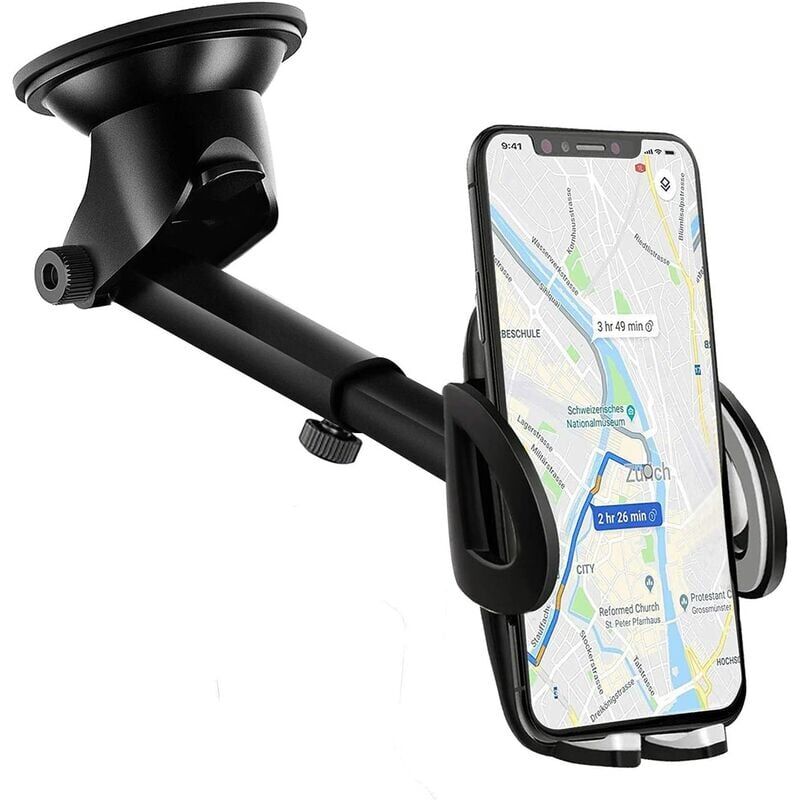 foto del prodotto ymyny supporto per telefono da auto per cruscotto 2 in 1 supporto universale per cellulare da auto con rotazione a 360 e ventosa per parabrezza