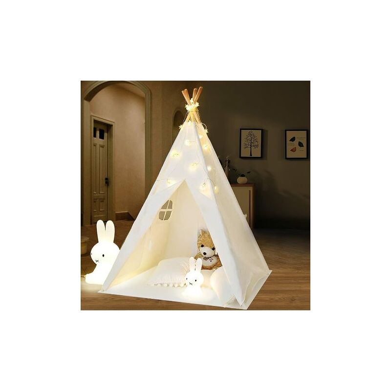 foto del prodotto ymyny tenda da gioco per bambini al coperto, tenda in tela per bambini con finestra, facile da montare, si adatta facilmente ai bagagli, tenda da