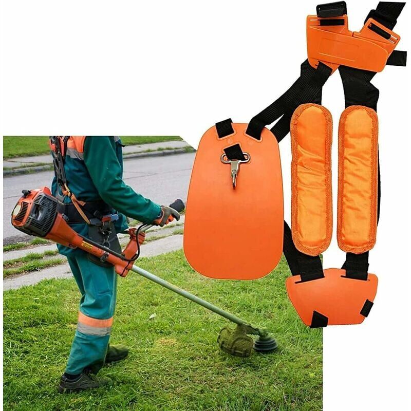 foto del prodotto ymyny tracolla crediri, imbracatura per decespugliatore, per decespugliatore bordatore tagliabordi, cinghia in nylon, comode parti per tosaerba