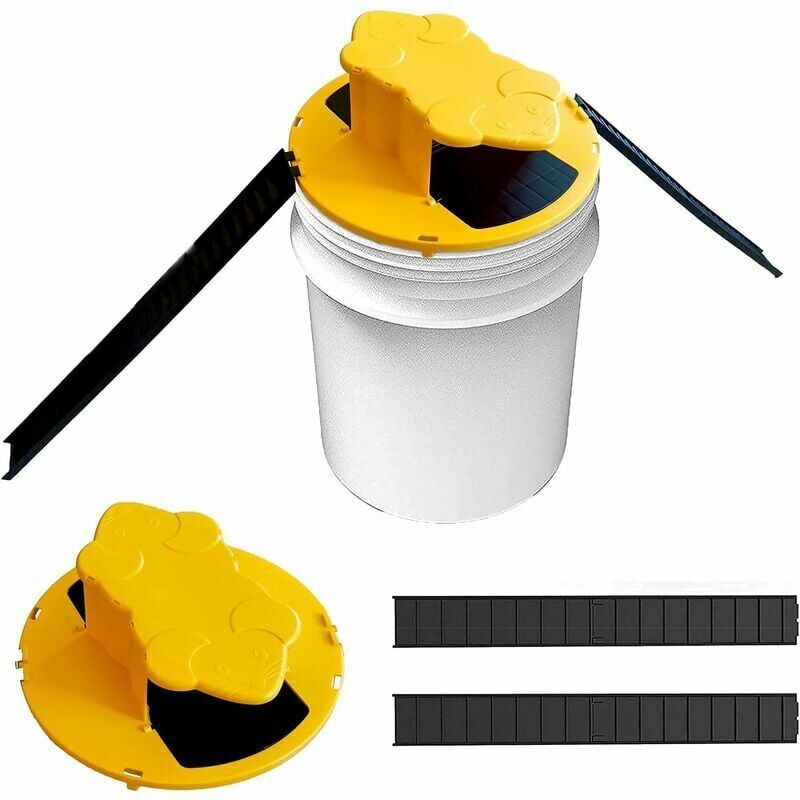 foto del prodotto ymyny trappola per topi e cattura topi con coperchio scorrevole a ribalta, trappola per topi compatibile con trappola di bilanciamento, trappola