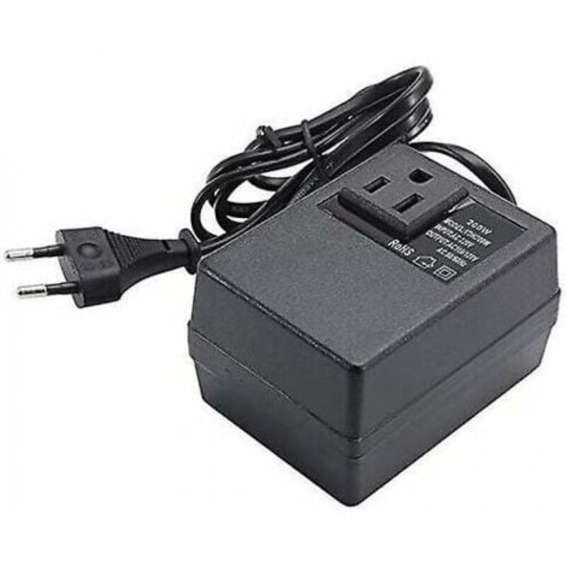 foto del prodotto ymyny trasformatore da 220v a 110v, 200w, con spina europea, per tensione ridotta.