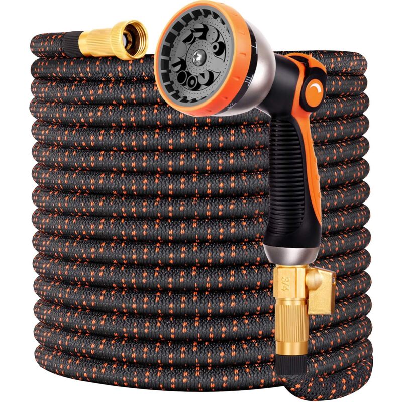 foto del prodotto ymyny tubo flessibile da giardino espandibile crediri migliorato lattice 3750d a 4 strati super resistente ugello da 3 4 ottone massiccio