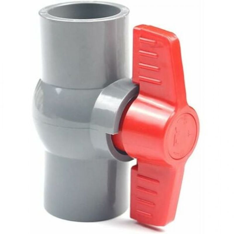 foto del prodotto ymyny valvola a sfera in pvc valvola in plastica u pvc, connettori dritti per controllo del flusso e intercettazione 40mm 