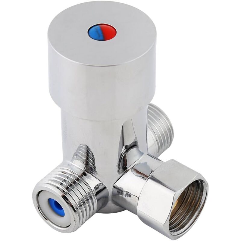 foto del prodotto ymyny valvola miscelatrice per acqua calda e fredda g1 2 valvola termostatica in ottone per rubinetto automatico