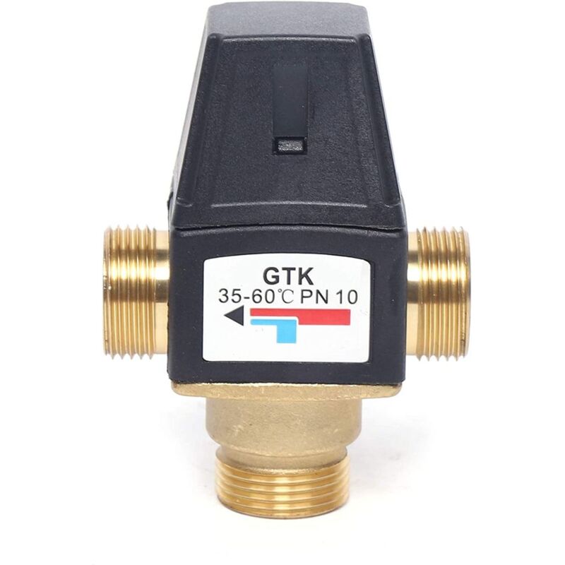 foto del prodotto ymyny valvola miscelatrice professionale per acqua calda fredda in ottone crediri, filettatura maschio dn20, valvola miscelatrice termostatica in