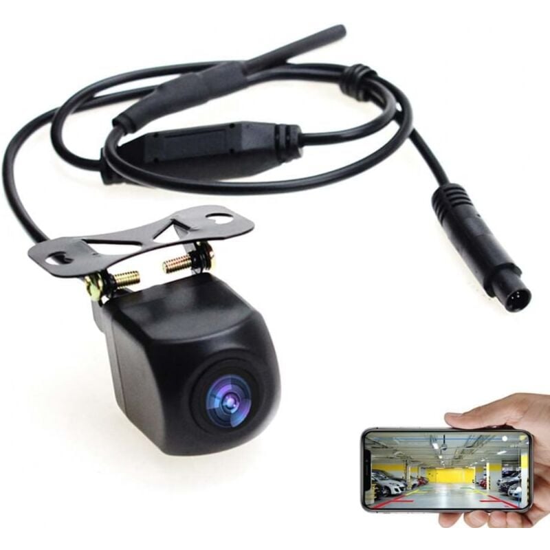foto del prodotto ymyny wifi telecamera di retromarcia telecamera posteriore 12v mini tachigrafo impermeabile per iphone e android