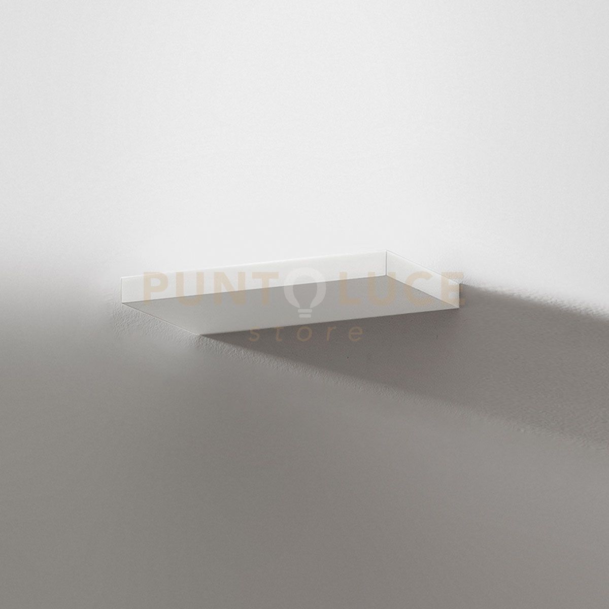 foto del prodotto yoana a g - applique a parete bianco a led 3000k 2600lm 25w dimmerabile metallo e metacrilato 28cm