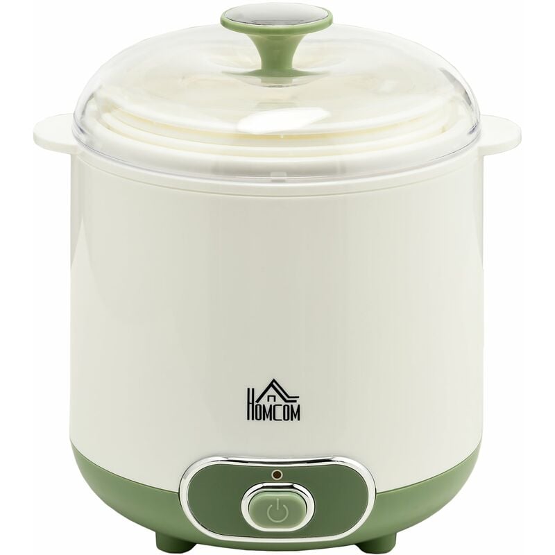 foto del prodotto yogurtiera 20w 2 vasetti e colino 19,5x17,5x21,4 cm in plastica bianca