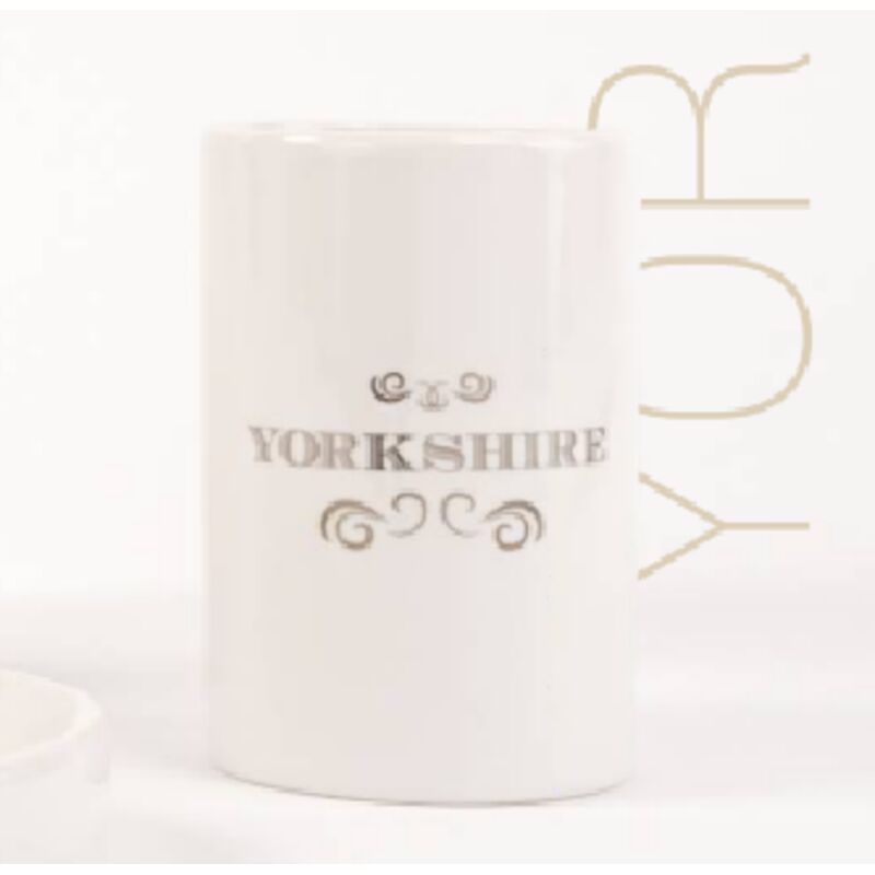foto del prodotto yorkshire porta spazzolini bianco in porcellana metaform
