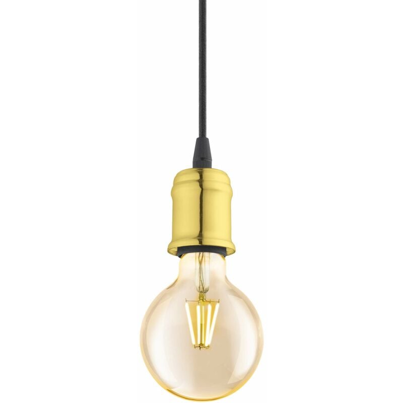 foto del prodotto yorth lampadario a sospensione in acciaio, 60 w, ottone eglo