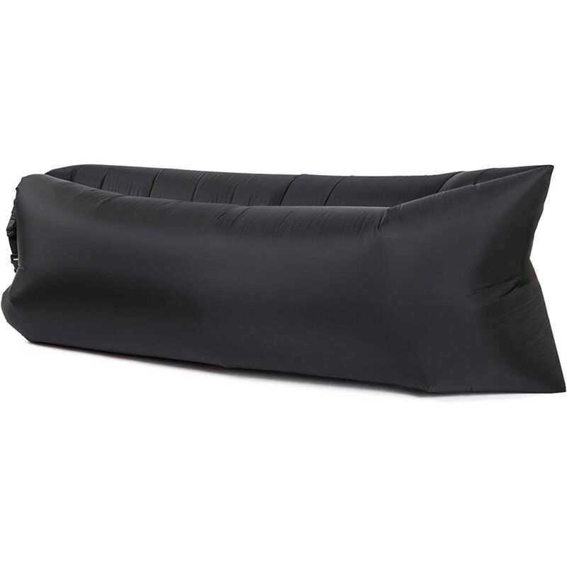 foto del prodotto your self materasso gonfiabile con vento per campeggio, mare e piscina nero