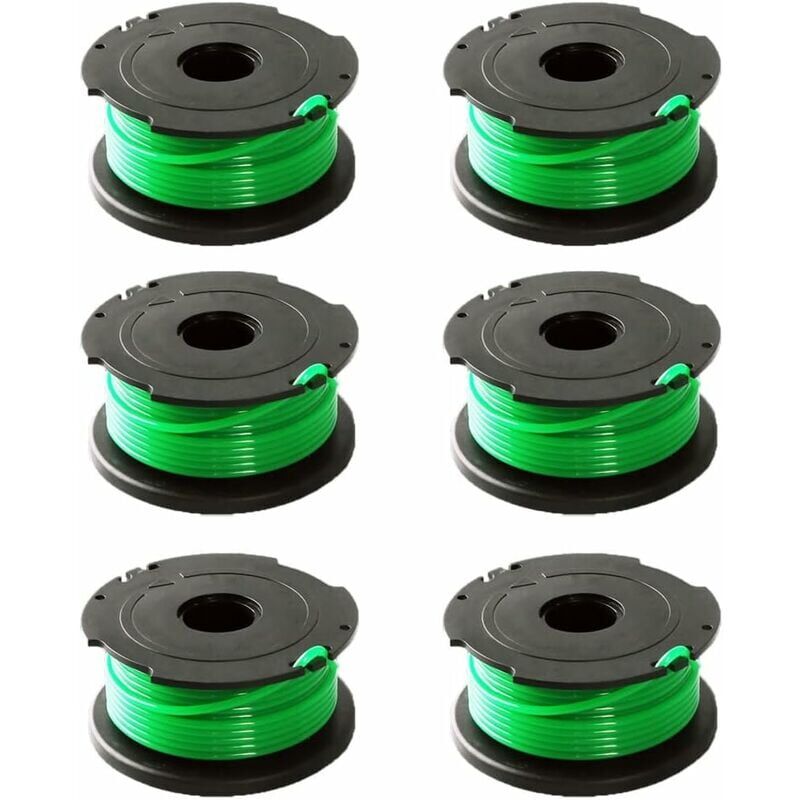 foto del prodotto yoyaxi confezione da 6 bobine green line per decespugliatore black decker gl7033 gl8033 gl9035 a6482