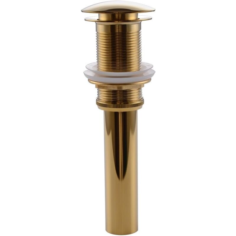 foto del prodotto yozhiqu rubinetto per lavello senza fessure, push pop up, click clack maker, tappo di sicurezza, senza troppopieno oro 