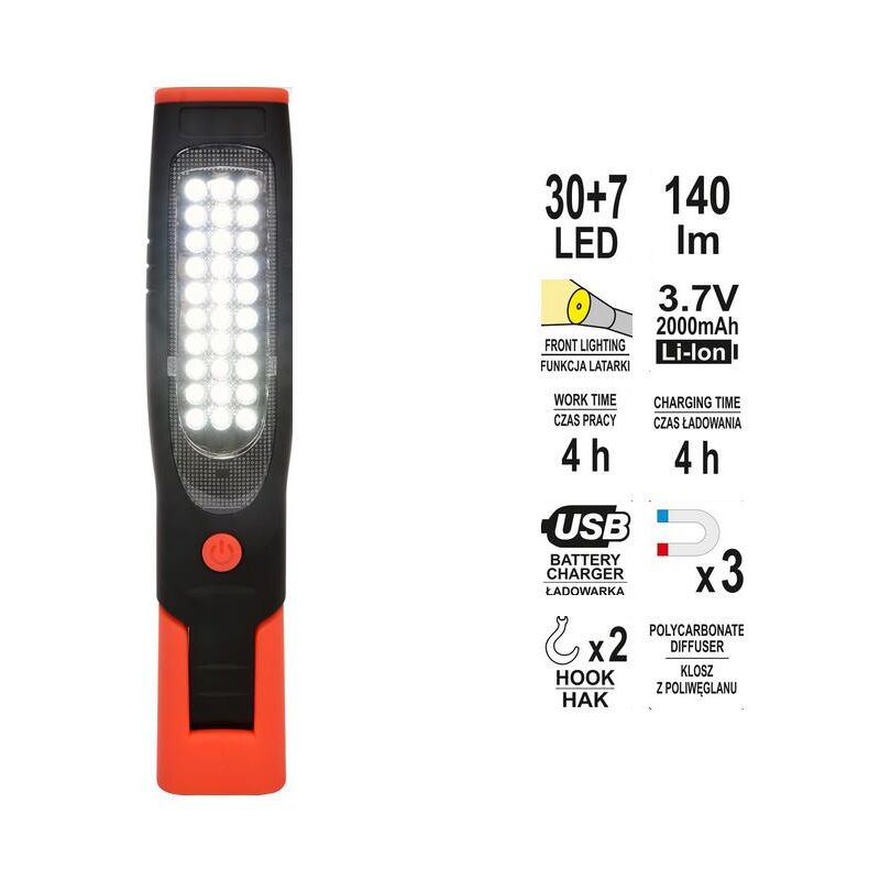 foto del prodotto yt 08507 de lampada d ispezione a led yato