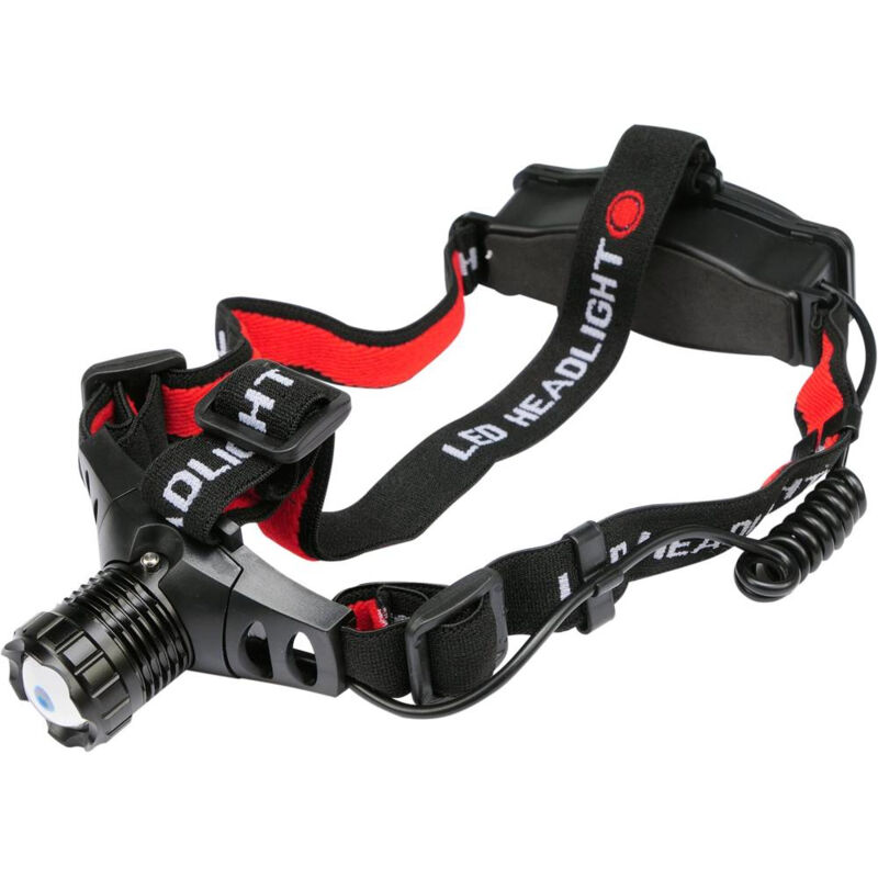 foto del prodotto yt 08590 torcia nero torcia portatile led lampada frontale led yato