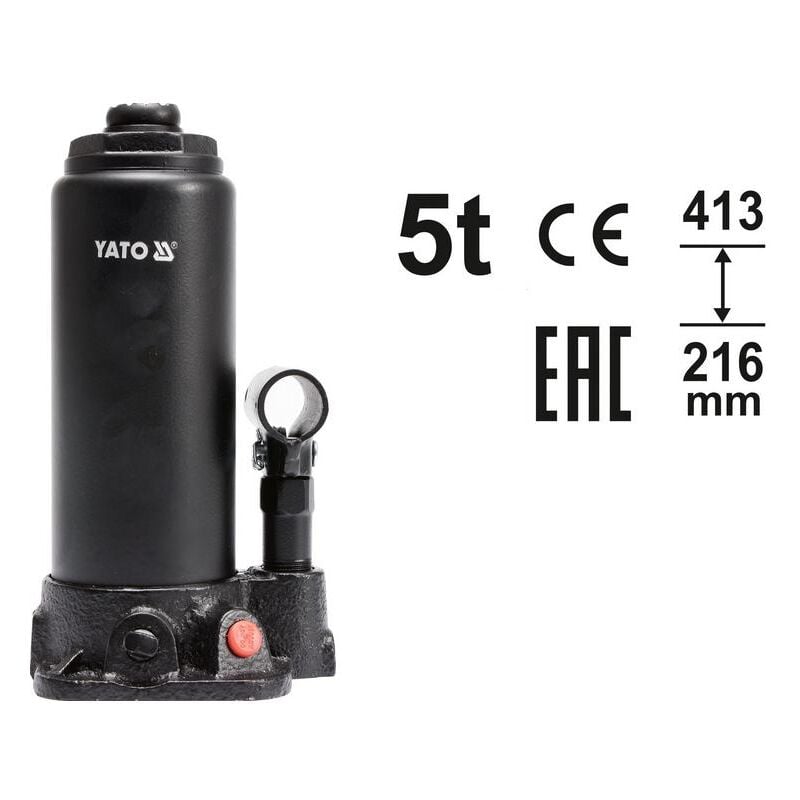 foto del prodotto yt 17002 cric idraulico e cavalletto per veicoli yato