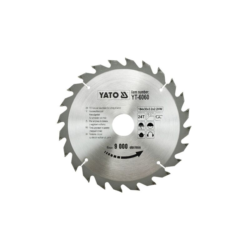 foto del prodotto yt 6060 lama de lama circolare 18,4 cm 1 pezzo i yato