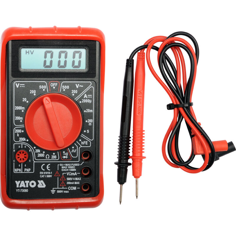 foto del prodotto yt 73080 multimetro multimetro digitale yato