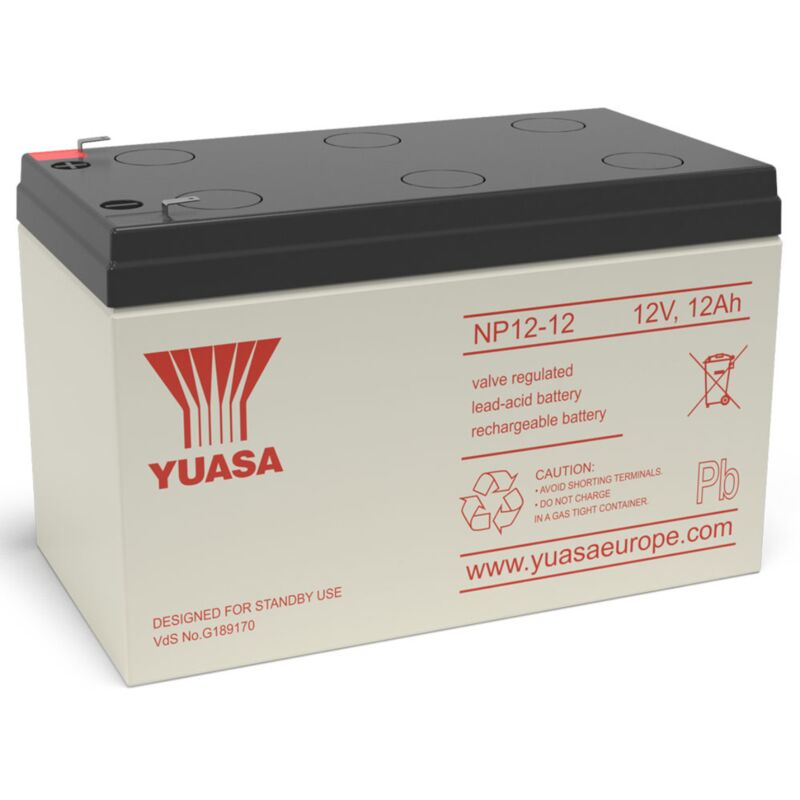 foto del prodotto yuasa batteria al piombo ermetica 12v 12ah np12 12