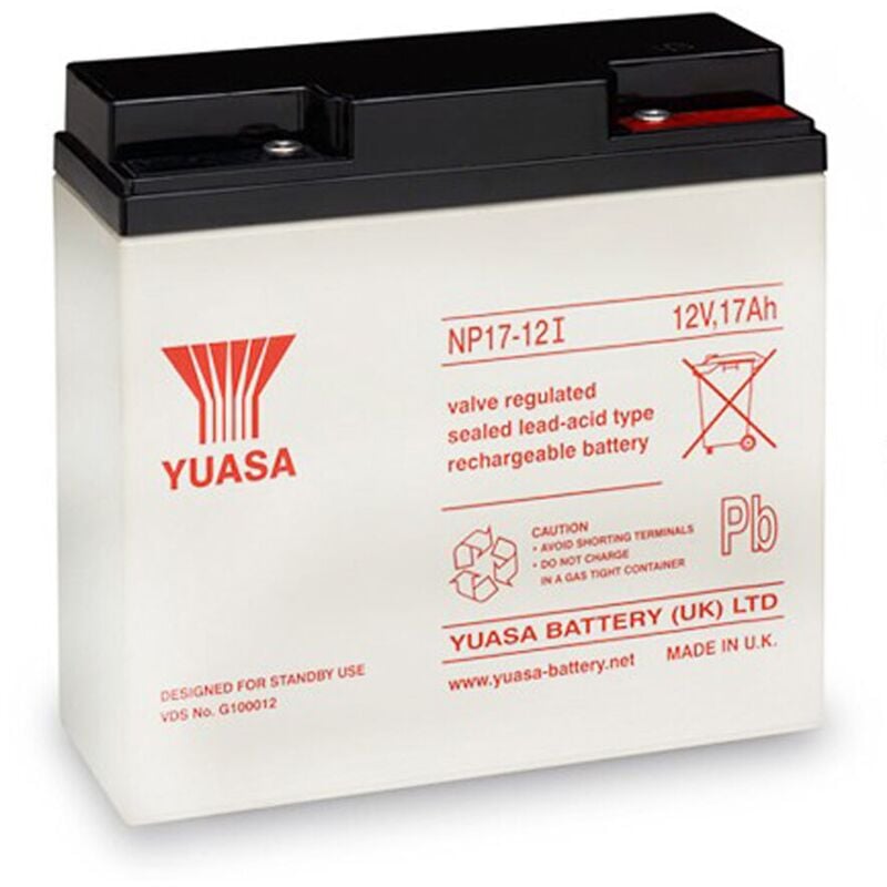foto del prodotto yuasa batteria al piombo ermetica 12v 17ah np17 12i