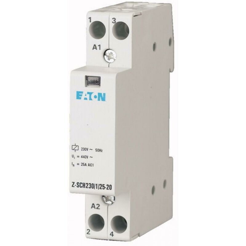 foto del prodotto z sch230 1 25 20 contattore modulare 230v 25a 1 modulo eaton