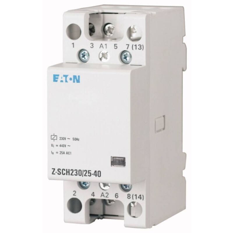 foto del prodotto z sch230 40 40 contattore d installazione tensione nom. 230 v, 240 v corrente di commut. max. 40 a 4 na 1 pz. eaton