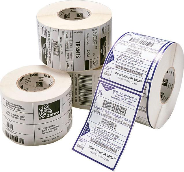 foto del prodotto z select2000t etich.in carta 57 x 32mm conf.4 zebra etichetta termica zebra z select 57 mm larghezza x 32 mm lunghezza 4 scatola permanente adhesive 57 mm larghezza x 32 mm lunghezza 5087 roll rettangolo 76 mm centro trasferimento