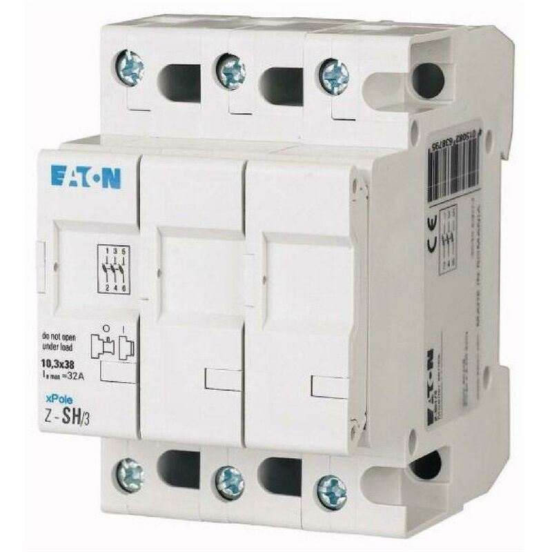 foto del prodotto z sh 3 portafusibile sezionabili per uso industriale10,3x38 3p 263879 eaton