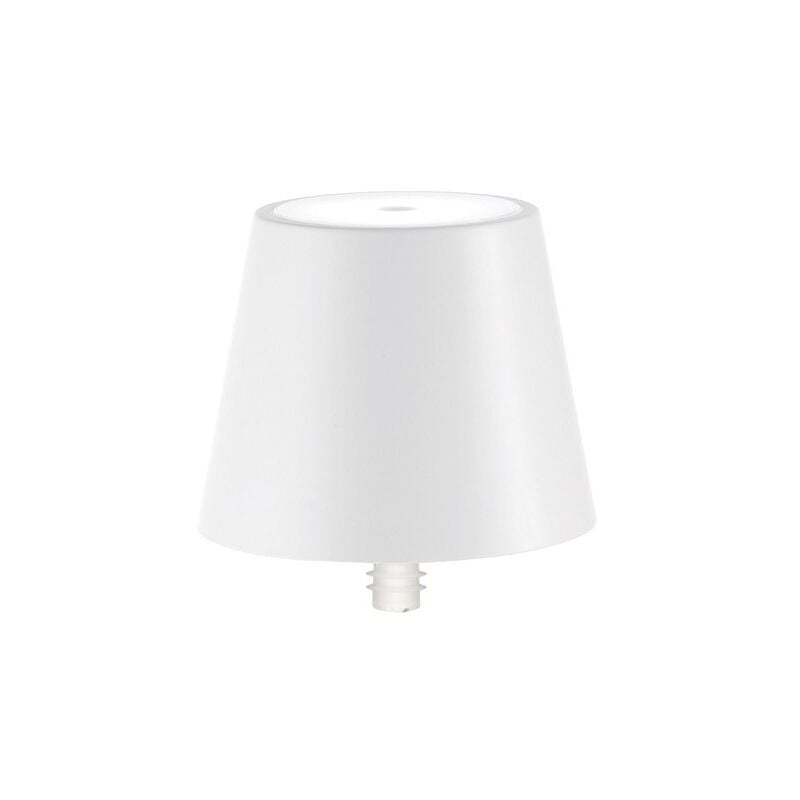 foto del prodotto zafferano lampada a led poldina stopper di ricaricabile e portatile colore bianco con batteria fino a 12 ore