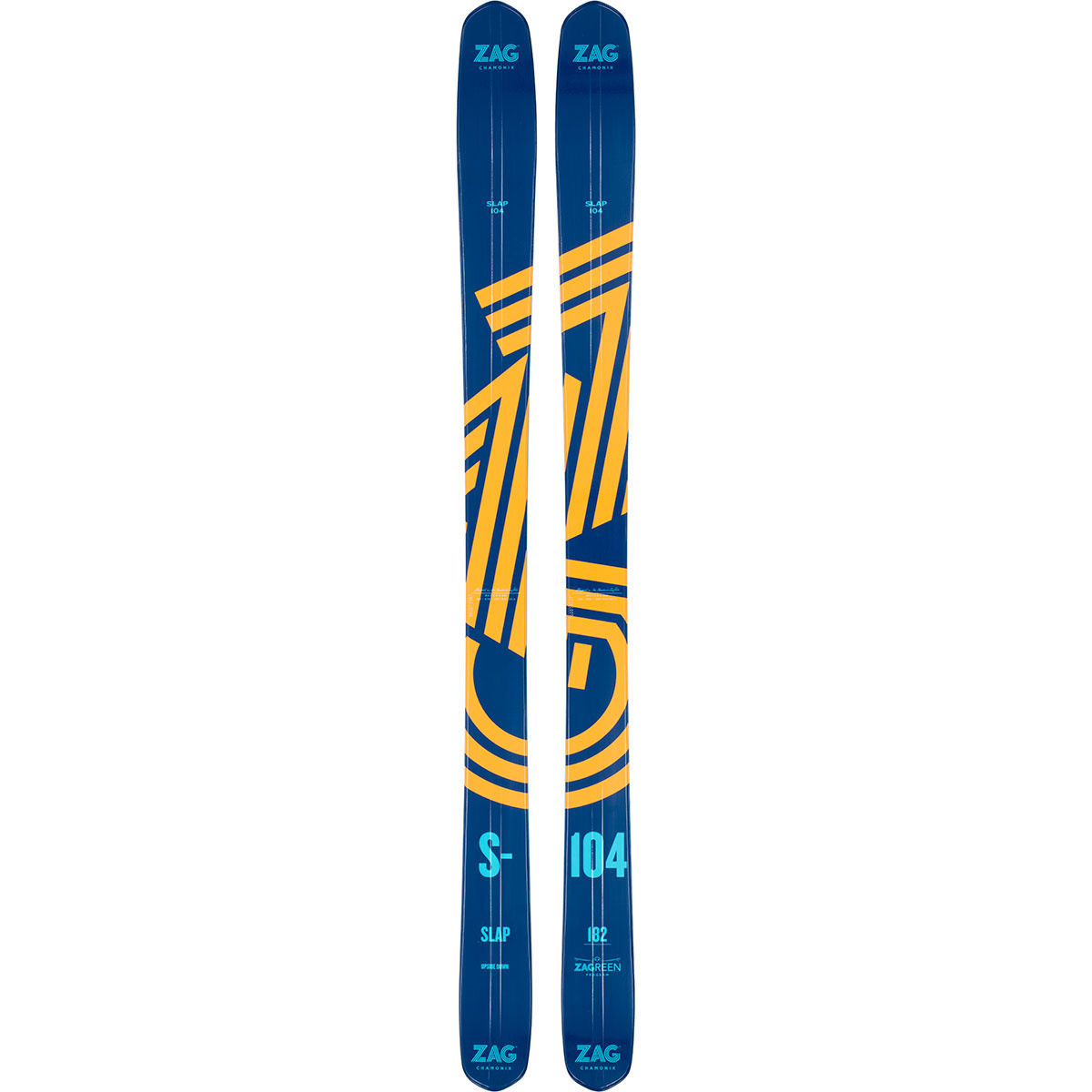 foto del prodotto zag skis sci da freeride slap 104 22 23